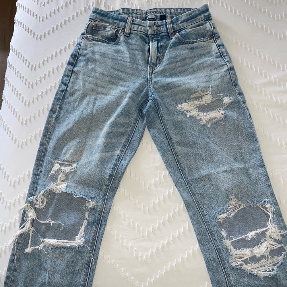 American Eagle Outfitters Light Blue Stretch Jeans